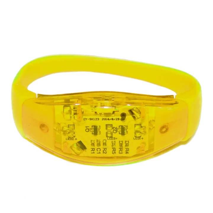 Pulseira LED amarela