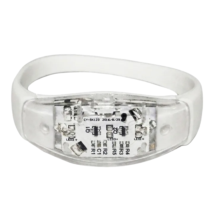 Pulseira LED branca solida