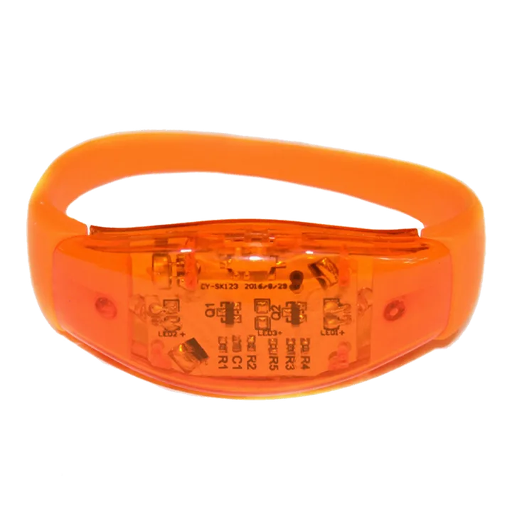 Pulseira LED laranja
