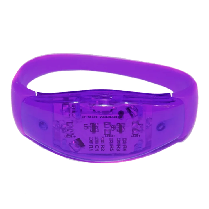 Pulseira LED roxa