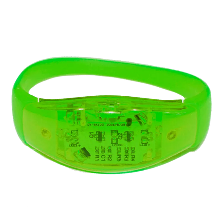 Pulseira LED verde limao