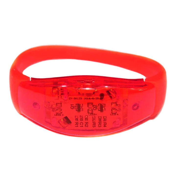 Pulseira LED vermelha